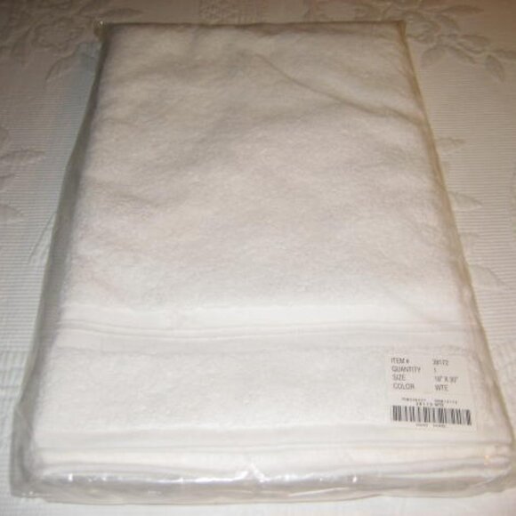 NWT Set of 2 Sundance Catalog Hand Towels White in Package Cotton Made in Turkey - Picture 1 of 8